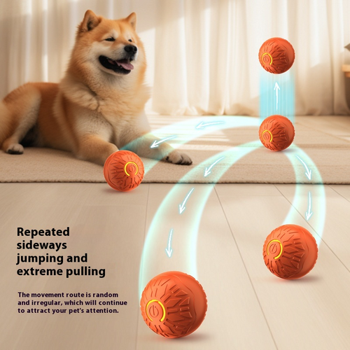 Rolling Paws™ Electric Jumping Ball - Interactive Dog Toy
